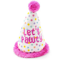 Load image into Gallery viewer, Birthday Hat Pink Dog Toy