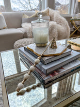 Load image into Gallery viewer, Candle Snuffer White and Gold Beaded Handle