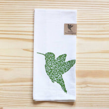 Load image into Gallery viewer, Hummingbird w/ West Coast Native Birds Tea Towel