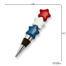 Load image into Gallery viewer, Patriotic Star Bottle Stopper