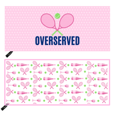 Load image into Gallery viewer, Over Served Tennis Microfiber Athletic Towel