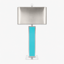 Load image into Gallery viewer, Clair Calypso Turquoise Table Lamp