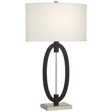 Load image into Gallery viewer, Crescent Black Table Lamp