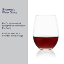 Load image into Gallery viewer, Stemless Wine Glass S/4