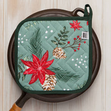Load image into Gallery viewer, Poinsettia Christmas Potholder