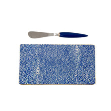 Load image into Gallery viewer, Blue & White Shagreen Cutting Board