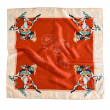 Load image into Gallery viewer, Poppy Western Silk Scarf