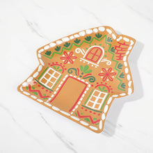 Load image into Gallery viewer, 14" Melamine Gingerbread House Platter