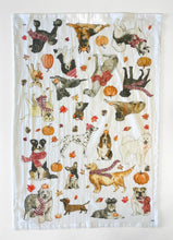 Load image into Gallery viewer, Cozy Fall Dogs Kitchen Towel