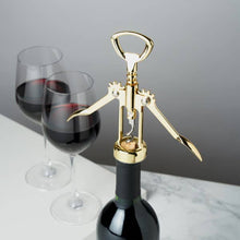 Load image into Gallery viewer, Gold-Plated Winged Corkscrew & Bottle Opener