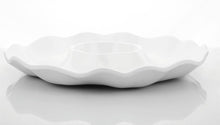 Load image into Gallery viewer, White Melamine Chip & Dip Server