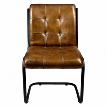 Load image into Gallery viewer, Camel Leather Dining Chair