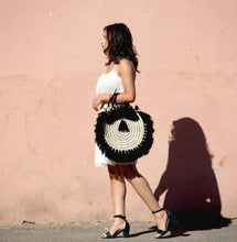 Load image into Gallery viewer, French Straw Handbag w/ Tassels