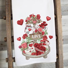 Load image into Gallery viewer, Valentine Tier Tray Tea Towel