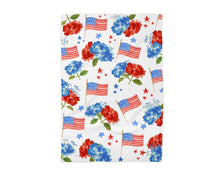 Load image into Gallery viewer, Patriotic Hydrangeas Kitchen Dish Towel