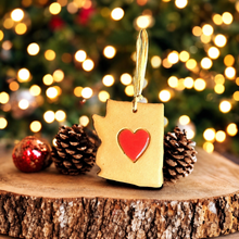 Load image into Gallery viewer, Arizona State w/ Red Heart Ornament