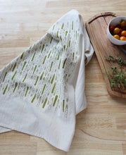 Load image into Gallery viewer, Asparagus Hand Printed Dish Towel
