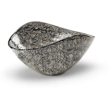 Load image into Gallery viewer, Black Oval Porcelain Centerpiece Bowl