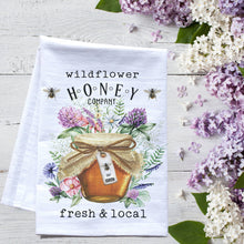 Load image into Gallery viewer, Wildflower Honey Bee Dish Towel