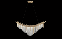 Load image into Gallery viewer, Decorative chandelier with crystal elements on a black background