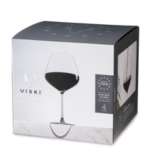 Load image into Gallery viewer, Reserve European Crystal Burgundy Glasses - S/4