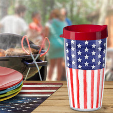 Load image into Gallery viewer, Patriotic Flag Insulated Travel Tumbler