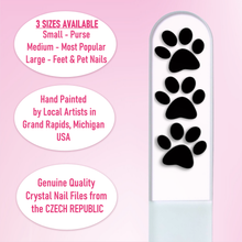 Load image into Gallery viewer, Paw Print Crystal Nail File