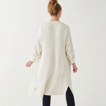 Load image into Gallery viewer, Chalet Ribbed Duster- Winter White