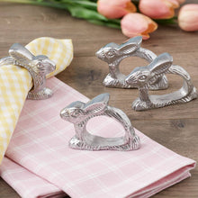 Load image into Gallery viewer, Silver Rabbit Napkin Ring