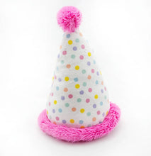 Load image into Gallery viewer, Birthday Hat Pink Dog Toy