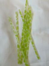 Load image into Gallery viewer, Lime Print Straw