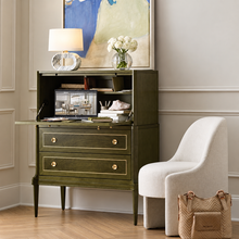 Load image into Gallery viewer, Envy Burl Oak Desk/Secretary