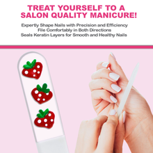 Load image into Gallery viewer, Strawberry Summer Crystal Nail File