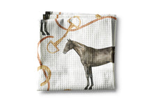 Load image into Gallery viewer, Bridle Equestrian Kitchen Dish Towel