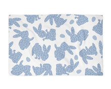 Load image into Gallery viewer, Blue Easter Bunny Kitchen Dish Towel