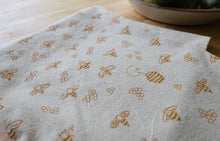 Load image into Gallery viewer, Hand Printed Bee Dish Towel Collection
