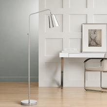 Load image into Gallery viewer, Pixer Brushed Nickel Floor Lamp 57"