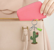 Load image into Gallery viewer, Rhinestone Cactus Keychain