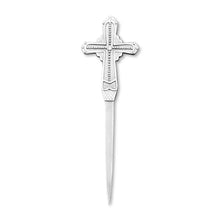 Load image into Gallery viewer, Vintage Cross w/ Studs Pewter Letter Opener