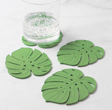 Load image into Gallery viewer, Monstera Leaf Silicone Coaster S/4