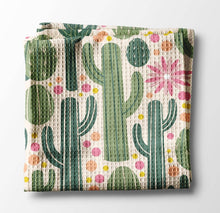 Load image into Gallery viewer, Retro Saguaro Cactus Dish Towel