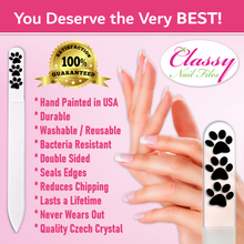 Load image into Gallery viewer, Paw Print Crystal Nail File