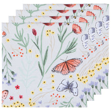 Load image into Gallery viewer, Meadow Butterfly Cotton Napkins S/4