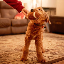 Load image into Gallery viewer, Plush Football Dog Toy