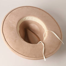 Load image into Gallery viewer, Rhinestone Flat Brim Suede Fedora Hat Collection