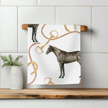 Load image into Gallery viewer, Bridle Equestrian Kitchen Dish Towel