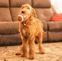 Load image into Gallery viewer, Plush Football Dog Toy