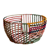Load image into Gallery viewer, Recycled Sari Wrapped Wire Basket