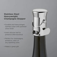 Load image into Gallery viewer, Stainless Steel Heavyweight Champagne Stopper