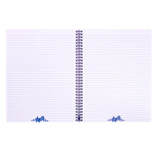 Load image into Gallery viewer, Blue Floral Watercolor Notebook